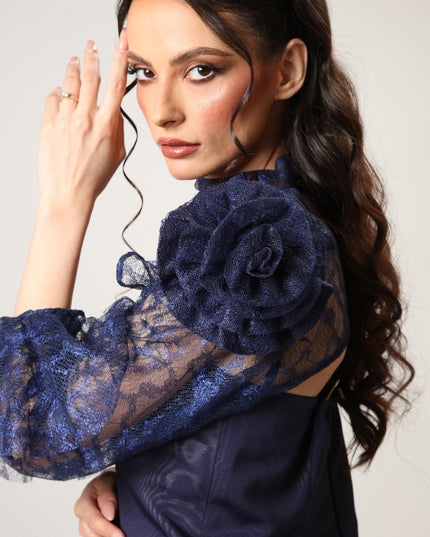 Kunzite In Navy Corset