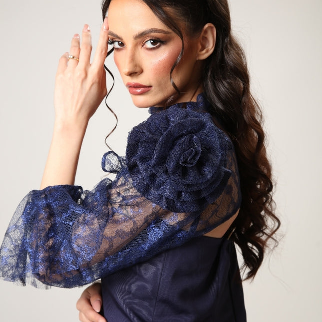 Kunzite In Navy Corset