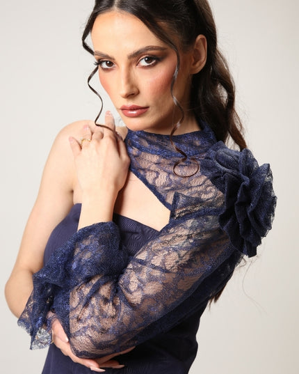 Kunzite In Navy Corset
