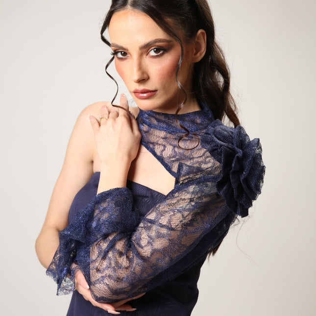 Kunzite In Navy Corset