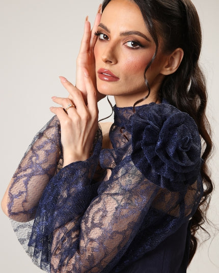 Kunzite In Navy Corset