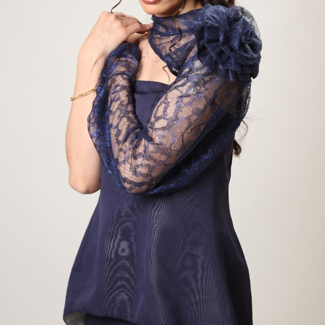 Kunzite In Navy Corset